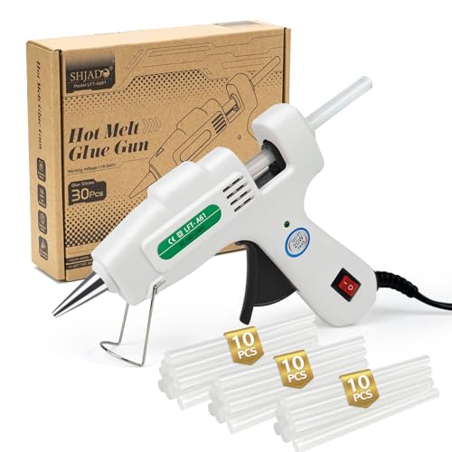 Mini Hot Glue Gun Kit with 30 Glue Sticks - Fast Preheating Hot Melt Gun, High Temp for School Crafts DIY Arts and Quick Home Repairs(White) - Image 3