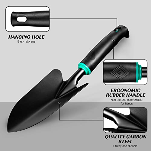 9 PCS Garden Tool Set Kids Gardening Tool Kit for Digging, Planting and Pruning, Gardening Hand Tools with Storage Bag, Ideal Garden Gifts for Men, Women and Any Gardener - Image 6