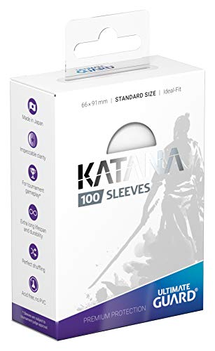 Ultimate Guard Katana Card Sleeves: 100 Standard Size TCG Sleeves, 66 x 91mm, Clear Back, Tournament Quality, No PVC & Acid-Free, High Clarity - Image 4