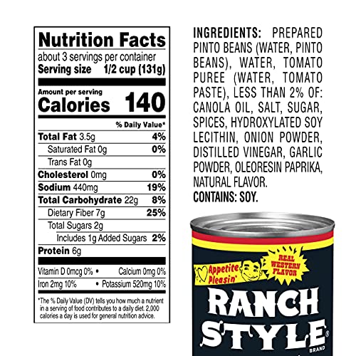 Ranch Style Canned Pinto Beans, Real Western Flavor, 15 oz - Image 4