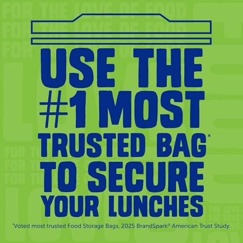 Ziploc Sandwich and Snack Bags with EasyGuide Texture, Plastic Storage Bags with Grip 'n Seal Technology, 105 Bags Total - Image 8