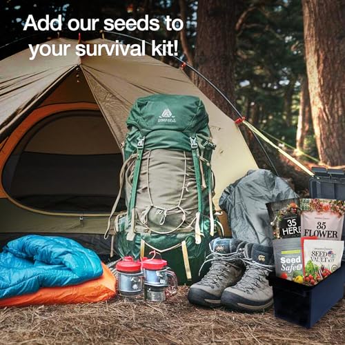 Ultimate Survival Seed Kit – 140 Heirloom, Non-GMO Varieties | Over 73,000 Seeds for Planting Vegetables, Herbs & Flowers | Emergency Food Preparedness & Long-Term Storage - Image 8