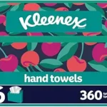 Kleenex Disposable Paper Hand Towels, 6 Boxes, 60 Tissues per Box (360 Total Tissues), Packaging May Vary