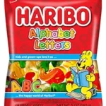 HARIBO Gummi Candy, Alphabet Letters, 5 oz. Bag (Pack of 12)