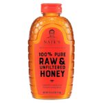 Nate's 100% Pure, Raw & Unfiltered Honey - Award-Winning Taste, 32oz. Squeeze Bottle