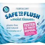 Natracare Safe to Flush Moist Tissues, Made of 100% paper and an Organic and Natural formula with Aloe Vera and Witch Hazel (1 Pack, 30 wipes total)