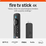 Amazon Fire TV Stick 4K (newest model) with AI-powered Fire TV Search, Wi-Fi 6, stream over 1.8 million movies and shows, free & live TV