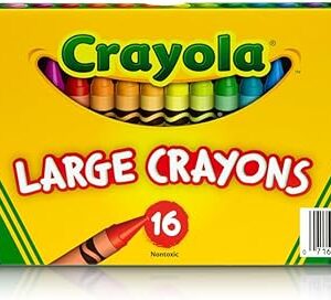 Crayola Large Crayons, Classic Colors, 16 Count