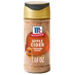 McCormick Finishing Sugar, Apple Cider, Limited Edition, Sweet Blend of Tart Apple and Warm Spices, For French Toast, Cookies, Muffins, Pancakes, Donuts, and More, 3.61 oz