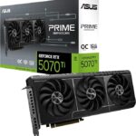ASUS The SFF-Ready Prime GeForce RTX™ 5070 Ti OC Edition 16GB GDDR7 Graphics Card (PCIe® 5.0, 16GB GDDR7, HDMI®/DP 2.1, 2.5-Slot, Axial-tech Fans, Dual BIOS)