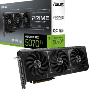 ASUS The SFF-Ready Prime GeForce RTX™ 5070 Ti OC Edition 16GB GDDR7 Graphics Card (PCIe® 5.0, 16GB GDDR7, HDMI®/DP 2.1, 2.5-Slot, Axial-tech Fans, Dual BIOS)