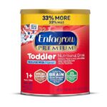 Enfagrow Premium Toddler Nutritional Drink, Made with Real Milk, Brain-Building Omega-3 DHA, Nutrients and Prebiotics for Growth & Immune Support, Non-GMO, Toddler Milk Powder, 32 Oz Can