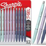 Sharpie S-Gel, Gel Pens, Medium Point (0.7mm), Assorted Fashion Barrels, Black Ink, 12 Count - Office, Teacher, School Supplies