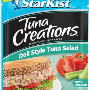 StarKist Tuna Creations Deli Style Tuna Salad, 3 oz Pouch (1 Pack) Ready to Eat Wild Caught Tuna, 13g Protein, 80 Calories Per Serving, Gluten Free, Soy Free, Kosher, Perfect for Meals and Snacks