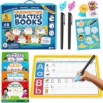 Magic Grooved Writing Practice for Kids - Grooved Handwriting Practice for Kids 5-7 8-10 Magic Copybooks for Kids - Tracing Books for Ages 3-5 - Preschool Learning Activities - 5 Year Old Girl Gift