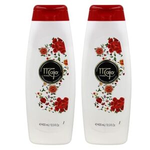 Maja Extreme Moisture Body Lotion, Perfumed Body Lotion for Extra Dry Skin, Assists in Moisturizing Keeping your Skin Hydrated, with Almond Oil and Vitamin E, 2-Pack of 13.5 FL Oz each, 2 Bottles