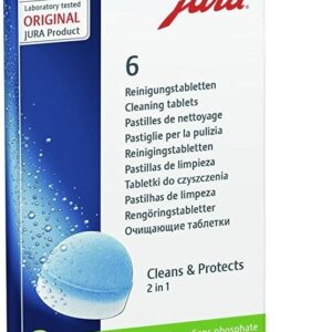 Jura 64308 Cleaning Tablets for all Jura Automatic Coffee Centers, 6-Count