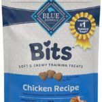 Blue Buffalo Bits Soft Dog Treats for Training, Made with Natural Ingredients & Enhanced with DHA, Chicken Recipe, 19-oz Bag